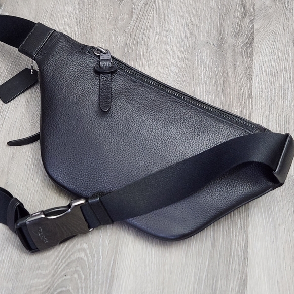 COACH THOMPSON BELT BAG IN SIGNATURE JACQUARD WITH VARSITY STRIPE FANNY PACK - Picture 5 of 8